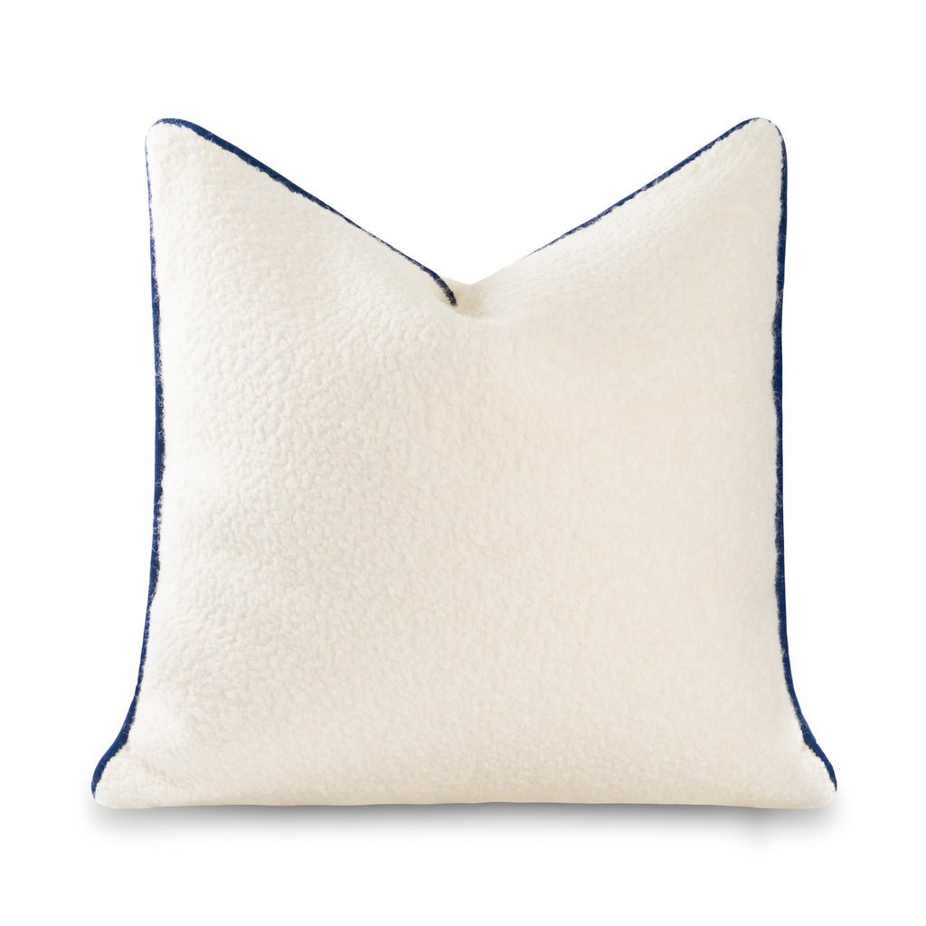 Hofdeco Premium Merino Wool Cable Knit Throw Pillow Cover, 22x22, Camel