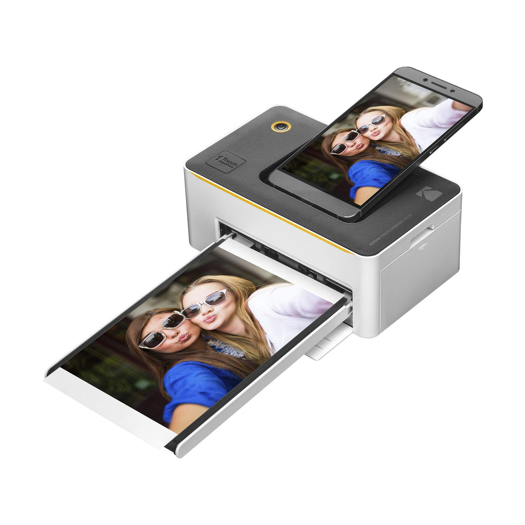 KODAK Dock Premium 4x6” Portable Instant Photo Printer (2022 Edition) Bundled with 120 Sheets | Full Color Photos, 4Pass & Lamination Process | Compatible with iOS, Android, and Bluetooth Devices