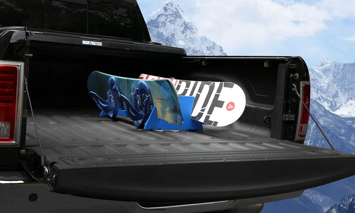 TRAPSKI All Mountain/Race/XC Ski and Snowboard Mobile Rack | Marine Grade HDPE Plastic | Made in The USA