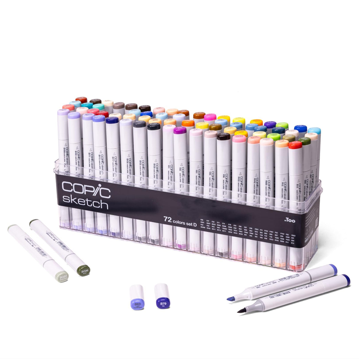 Copic Sketch, Ultra-blendable Alcohol Markers, 72pc Set A