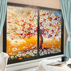 Graffiti Hummingbirds Window Privacy Film 31.5Wx55.1L inch x 2pcs