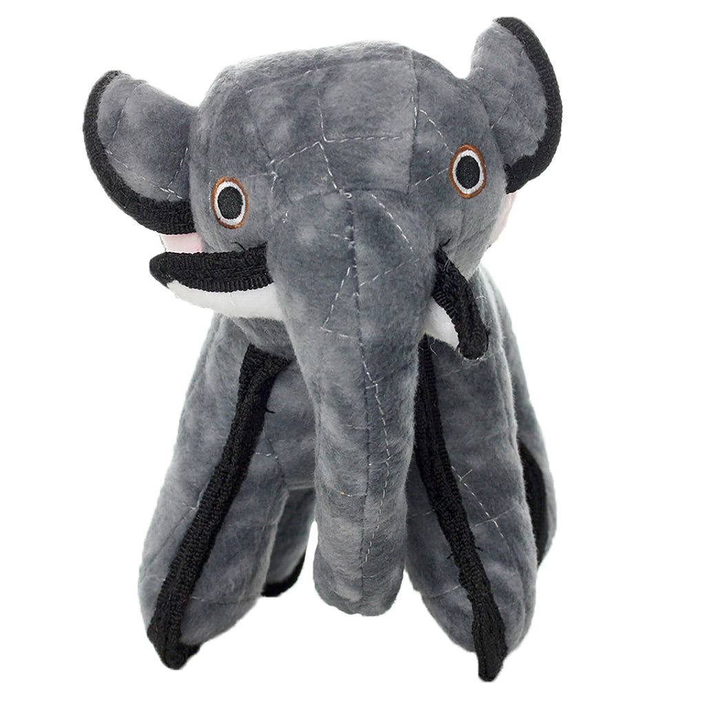 TUFFY® 5 Pack Jr Bear, Hippo, Bone, Stego & GearRing Durable Plush Dog Toys