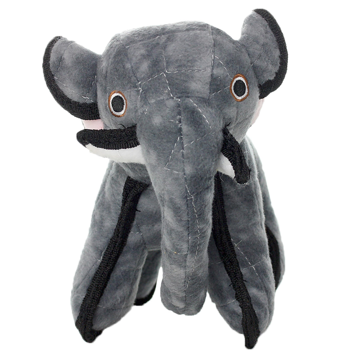 TUFFY® 5 Pack Jr Bear, Hippo, Bone, Stego & GearRing Durable Plush Dog Toys