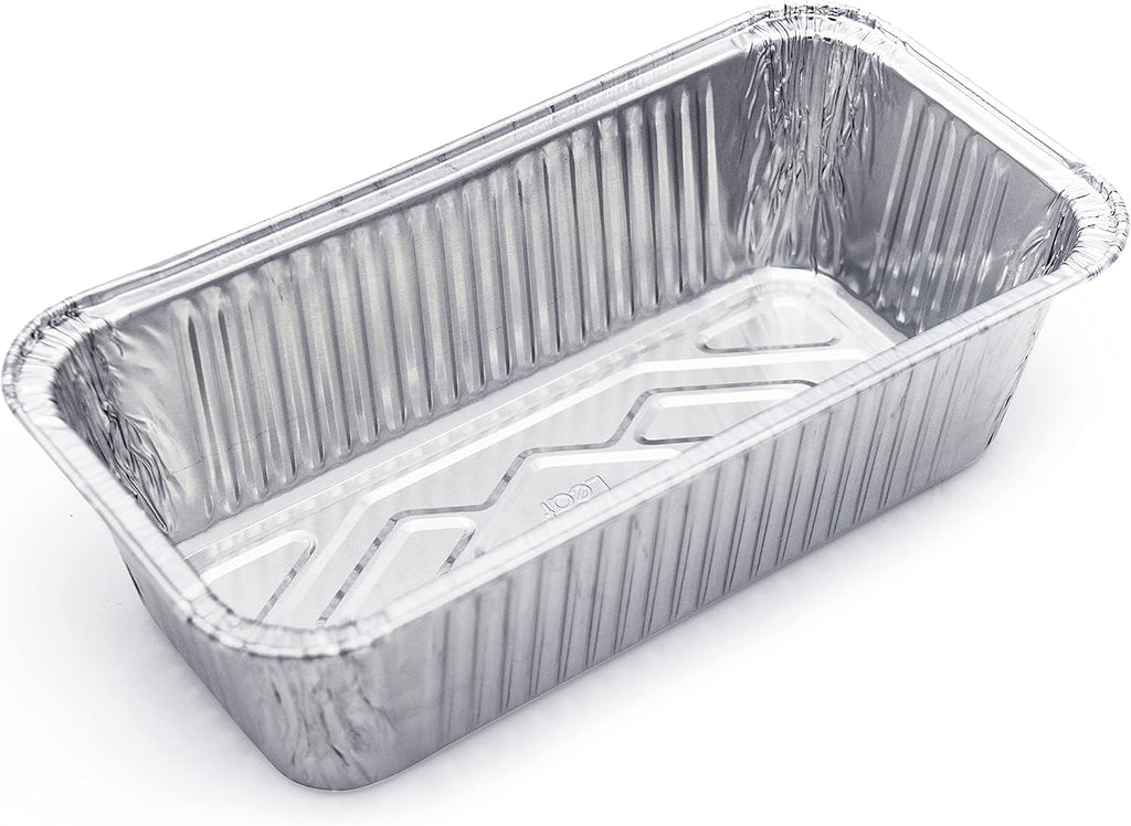 (600 Pack) Premium 2-LB Bread Loaf Baking Pans - 8.5" x 4.5" x 2.5" l Heavy Duty l Disposable Aluminum Foil Tins for Cakes Meatloaf Lasagna