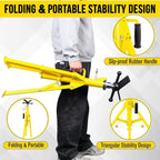 2PCS Pipe Jack Stand, 2500LB Carbon Steel Heavy Duty Pipe Stand,