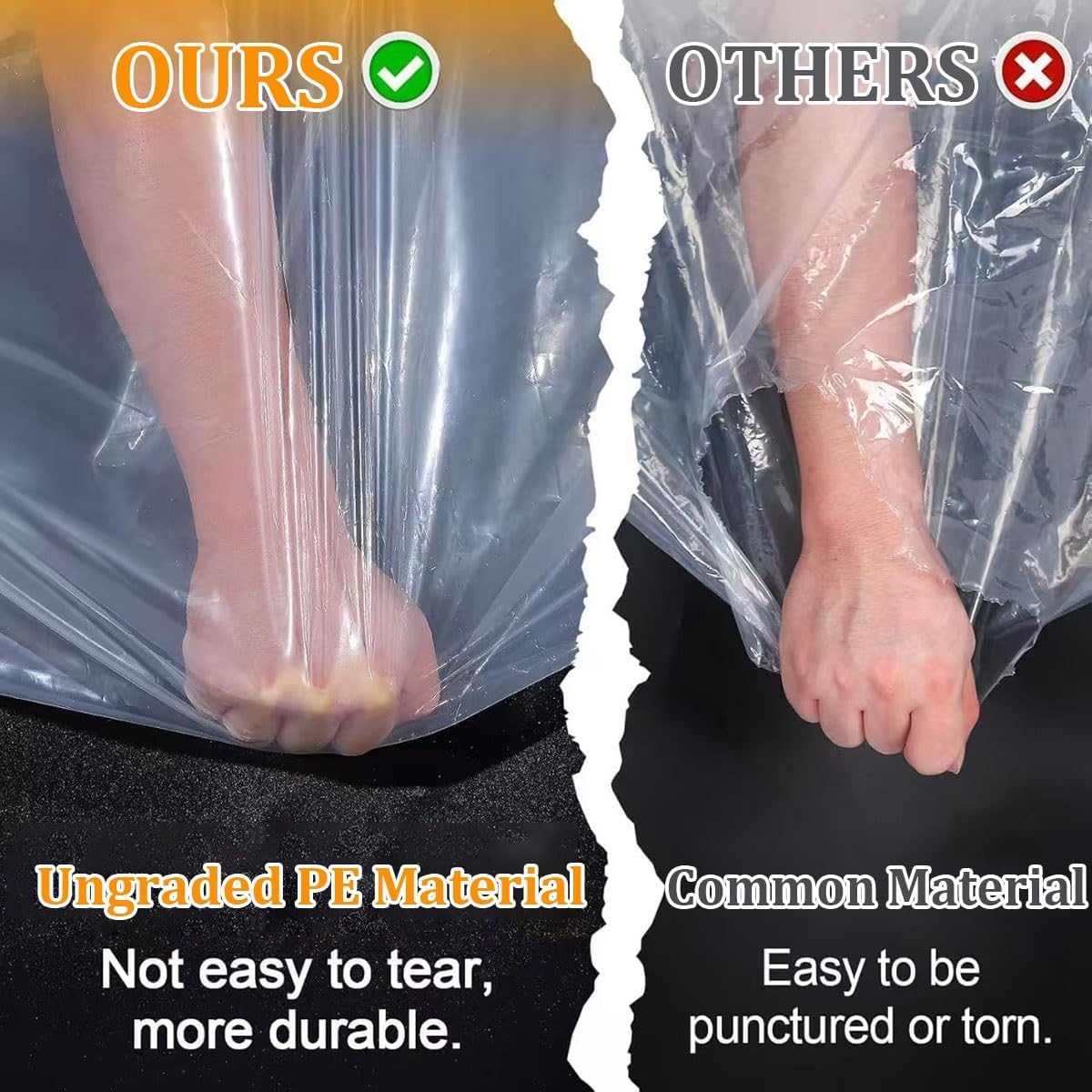 Clear Waterproof Tarps Heavy Duty, Covers Outdoor Clear Tarp Curtain, Water-proof Vinyl Material, Good Light Transmission, For Patio, Porch And Outdoor, Greenhouse Balcony Garden(LxW 8x9m/26.2x29.5ft)