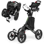 EASEGO Golf Push Cart 4 Wheel : Golf Walking Cart Golf Caddy Pull Carts