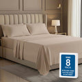 Bulk 8-Pack King Sheet Set, 4pc Set For Hotel, Resort & Motel, White