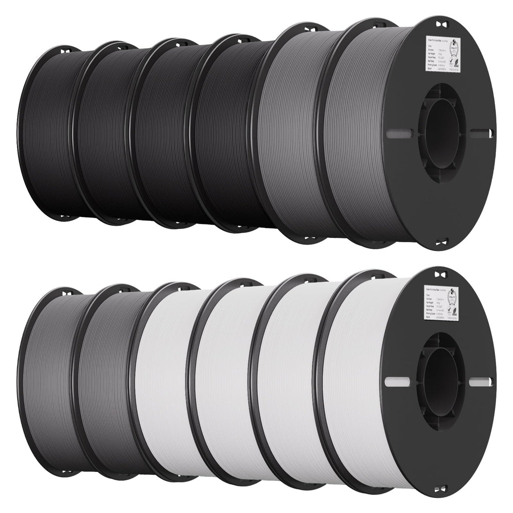 Creality PLA 3D Printer Filament, Multicolor, 12-Pack, 12KG Total