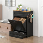 Elevated Dog Feeding Station with Storage, Pull-Out Bowls & Slow Feeder
