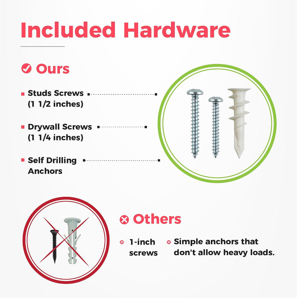 TIDYME Garage Tool Organizer Wall Mount, 96", 6 Racks 12 Hooks, 600 lbs