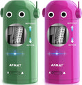 AFMAT Fully Automatic Robot Pencil Sharpener, 2 Pack (Green + Purple)