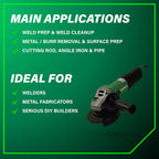 Metabo HPT Corded Angle Grinder 4.5/5 In, 11 AMP, WE 1100-125, 646614420