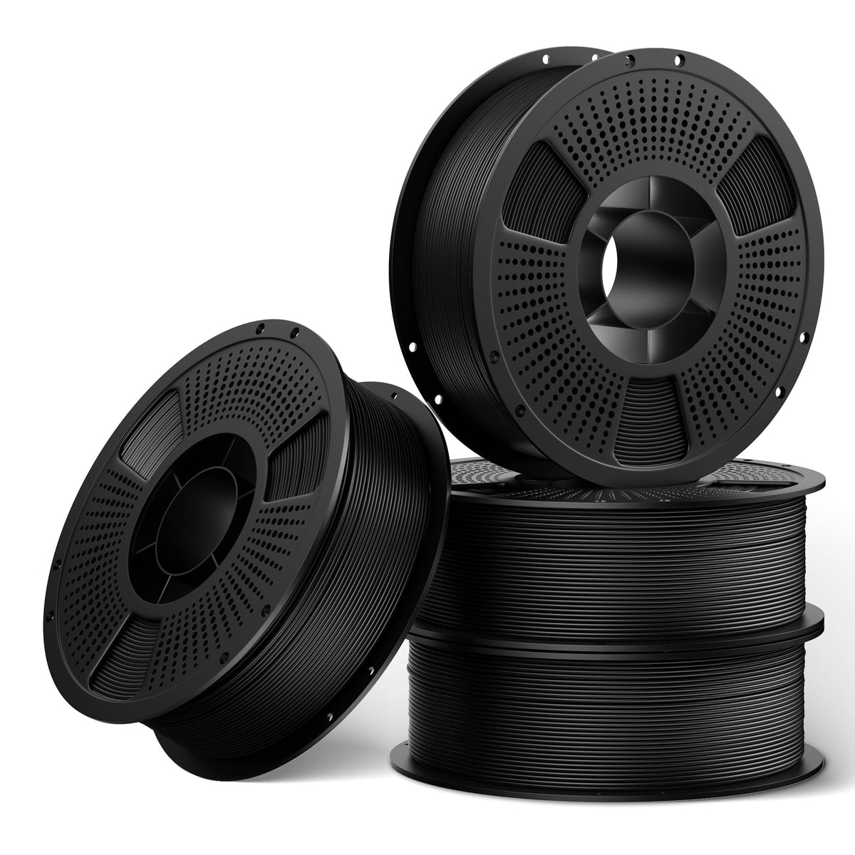 UJOY3D 10kg Hyper PLA+ 3D Printer Filament Bundle, Upgraded PLA+ Filament 1.75mm, 1kg Spool 10 Pack, Black+Cream White+Grey+Red+Cobalt Blue+Green+Christmas Green+Orange Yellow+Coffee Brown+Iris Purple