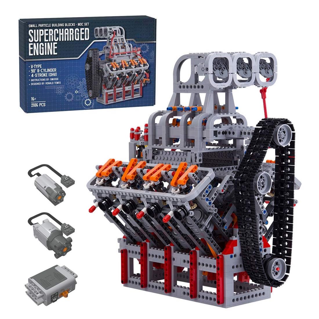 Turbo Aircraft Engine Building Blocks and Construction Toy, Collectible Technology-Themed Model to Build and Display, Great Gift for Birthdays, Christmas (1813 PCS)