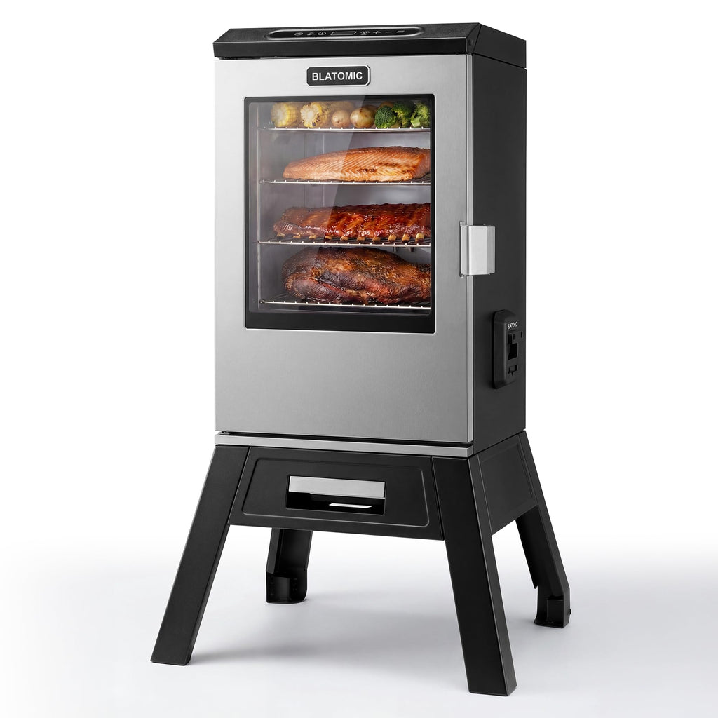 1500W Electric Smoker for Outdoor, 30" Digital Vertical Smoker