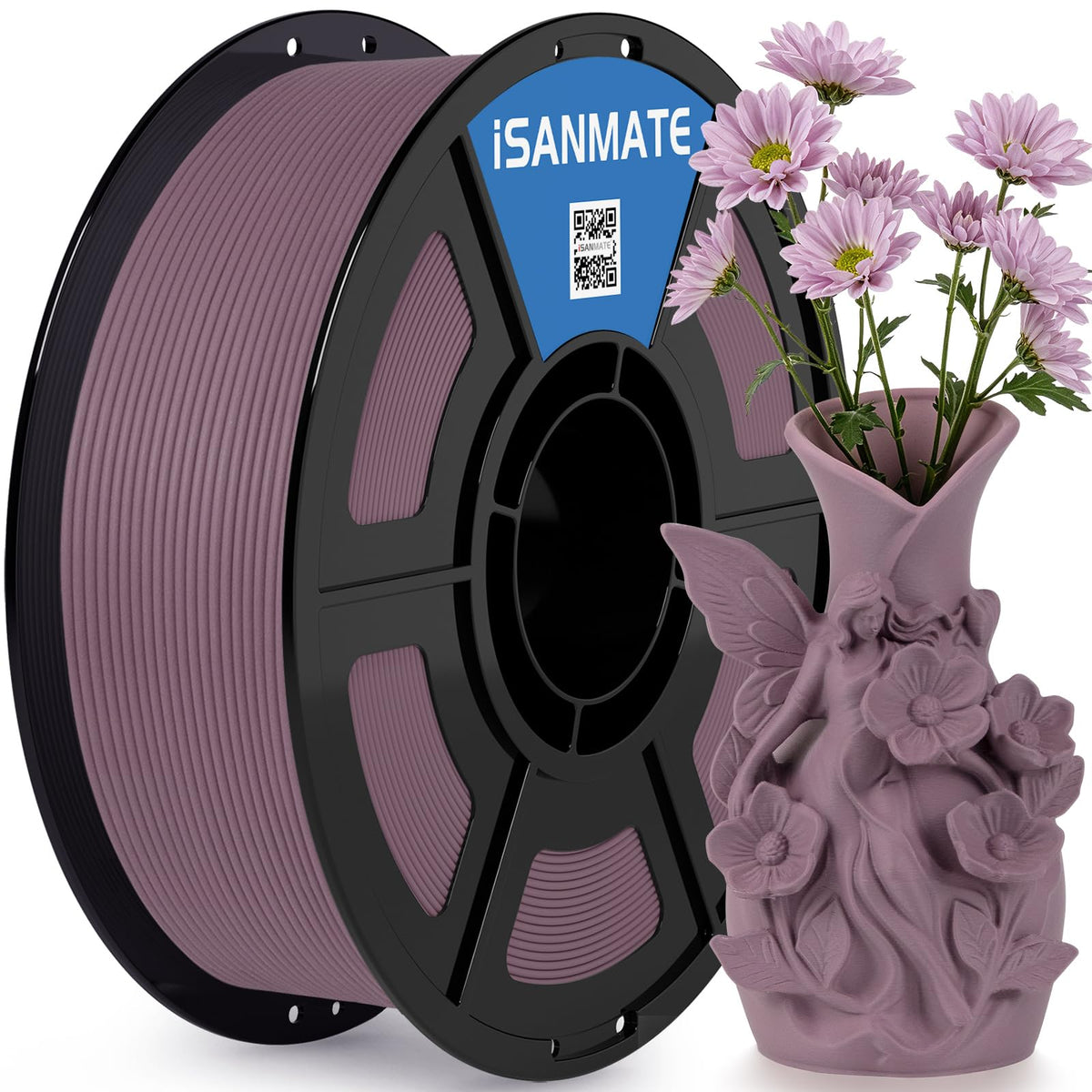 iSANMATE 16KG Matte PLA Filament Bundle 1.75MM 30-300mm/s for Bambu Lab