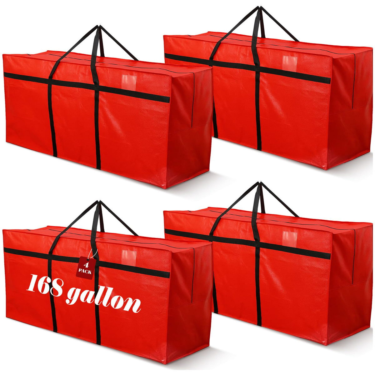 Windyun 4 Pcs 195 Gallon Extra Large Moving Bags XXL Heavy Duty Storage Bag
