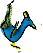 TUFFY® 2 Pack Giraffe Peacock Ultra Durable Plush Dog Toys