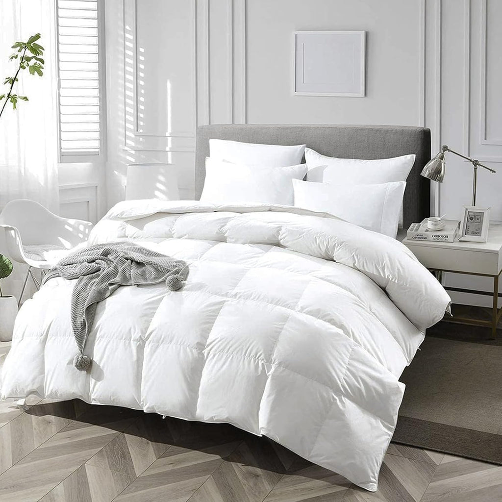 APSMILE Duvet Insert King,Fluffy Down Feather Fibers Comforter-All Season