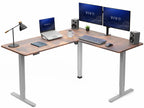 VIVO Black 63 x 55 in Corner Standing Desk, DESK-E3CTB