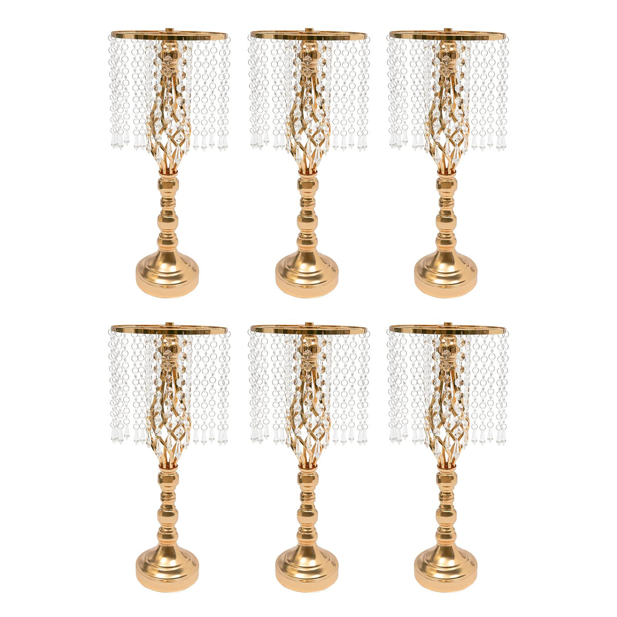 Wedding Centerpieces Silver Vases,10PCS Metal Flower Candle Holder with Sparkling Crystal Beads,Crystal Flower Vase Metal Flowers Stand for Party Tables Decorations (10PCS-Sliver-3)