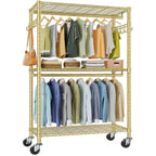 VIPEK R2 Plus Clothes Rack Heavy Duty Rolling Closet for Hanging Clothes