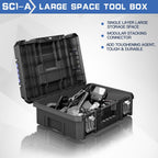 AIRAJ 5 Tier Stackable Tool Box with Wheels, Rolling Tool Box with Drawers