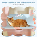 PAWZ Road Flower Cat Tree 72" Cat Tower with Condos&Hammock for Large Cats