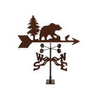 EZ Vane Steel Bear Weathervane with Wind Cups — 4-Sided Mount