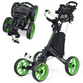 EASEGO Golf Push Cart 4 Wheel : Golf Walking Cart Golf Caddy Pull Carts