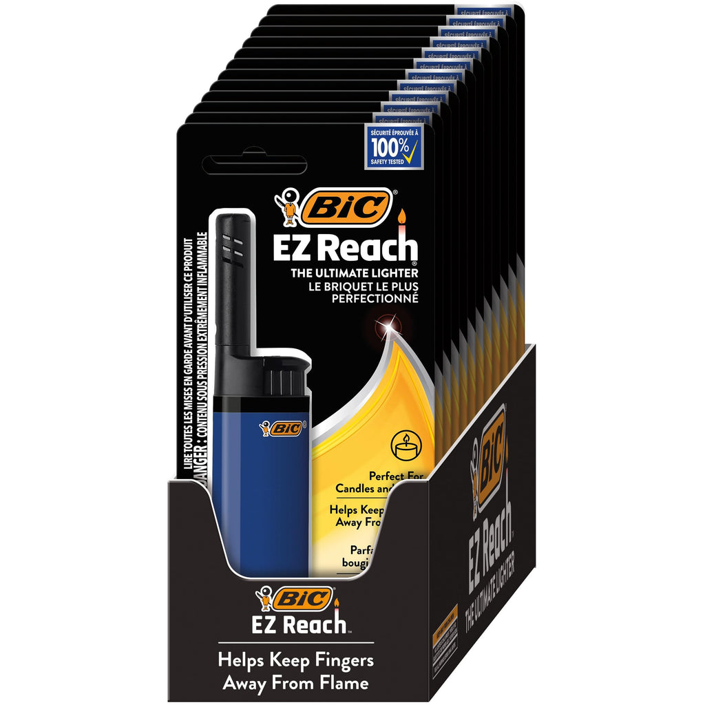 BIC EZ Reach Candle Lighter, Ultimate Wand Lighter for Candles, 12 Count
