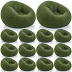 Realspring Inflatable Bean Bag Chairs,Coffee,4 Pcs