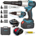 Cordless Rivet Nut Gun, Electric Rivet Nut Tool for Nuts M4-M5-M6-M8-M10