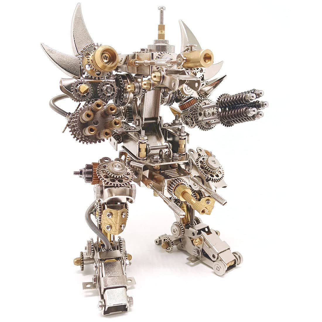 3D Metal Puzzle Dragon Model Kit, 1390PCS DIY Assemble Steampunk Mechanical Intelligential Dragon with Glowing Spine, Creative Handcrafted Metal Art Craft Desktop Display & Decoration for Adults