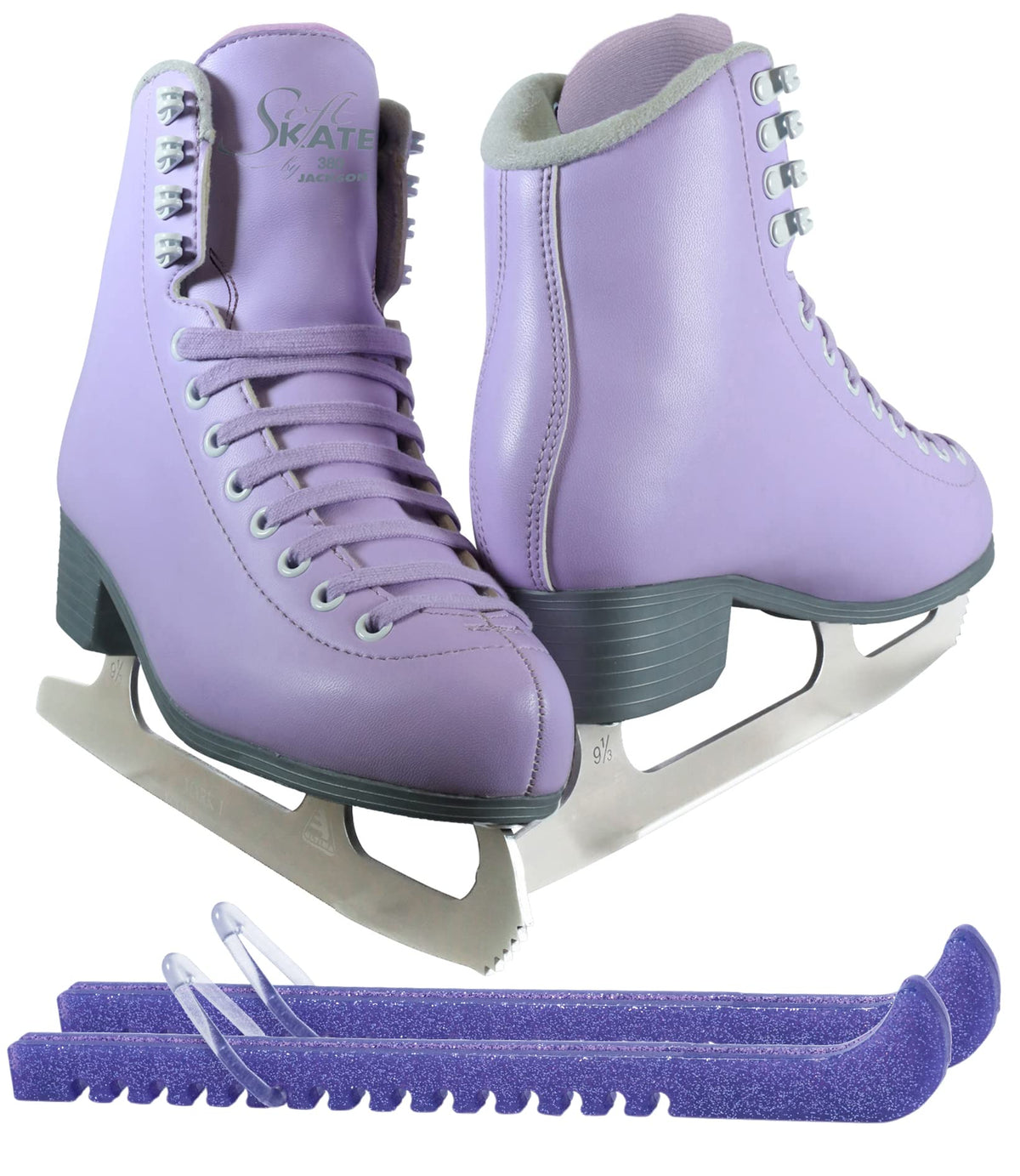Jackson Classic Model 380/381 Figure Ice Skates for Women and Girls Bundle with Skate Guards Just Launched 2023