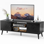 DUMOS TV Stand for 55 60 Inch TV, Entertainment Center with Storage