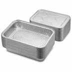 Half Size Deep Aluminum Pans, 13 x 10.5 x 2.5 In (100, Trays Only)