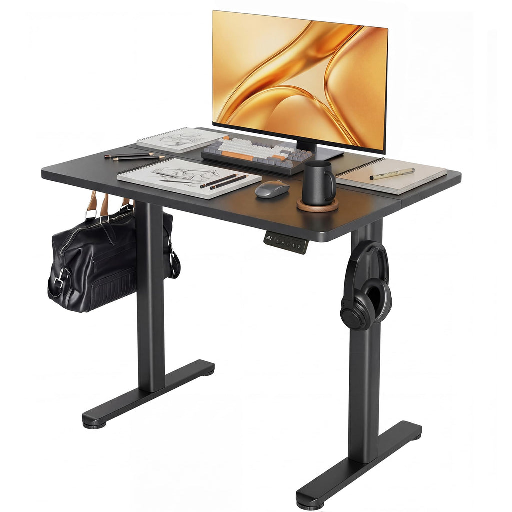 Claiks Electric Height Adjustable Standing Desk, 48x24 Inch, Nature
