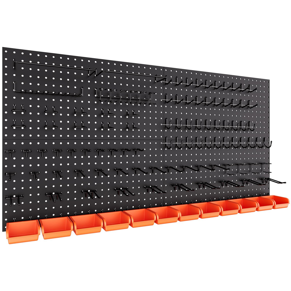 INCLY 48x36 Inch Metal Peg Board Kit 1/4" Pegboard Hooks Accessories