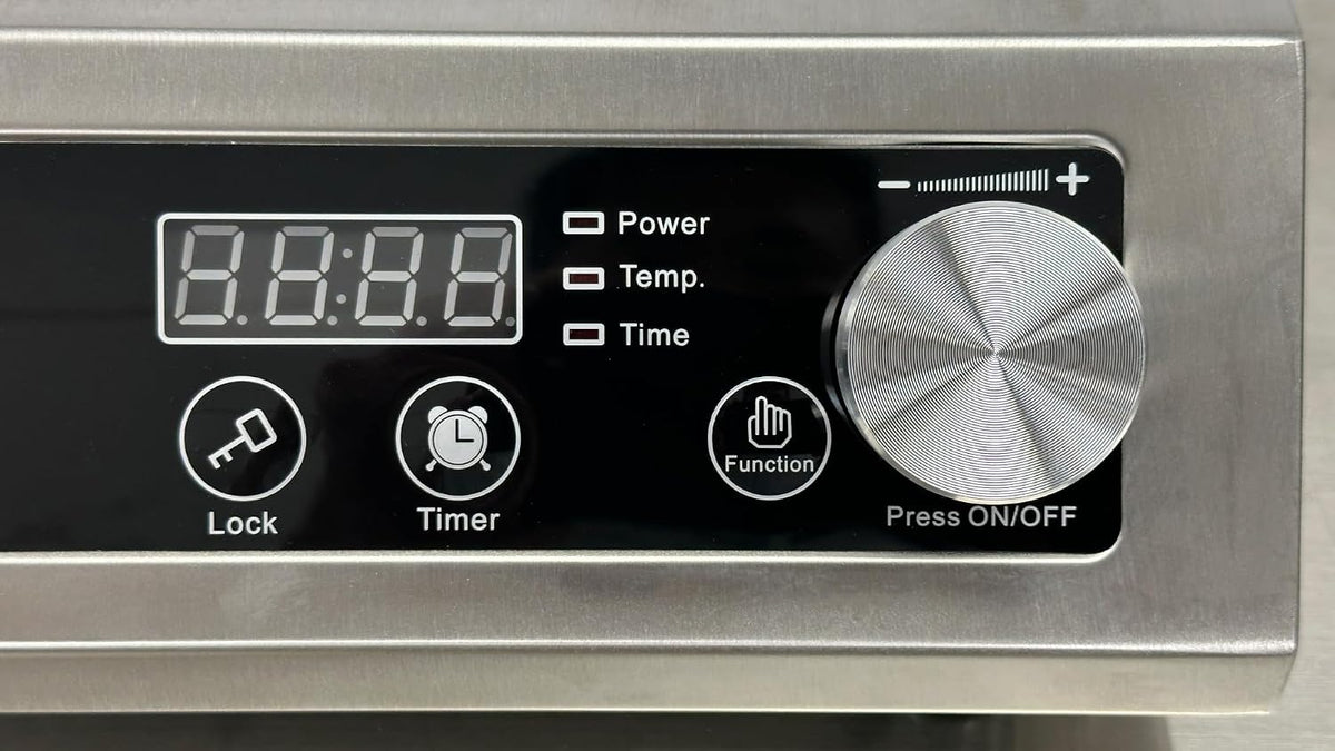 Commercial Induction Cooker, 3500W, 240V, Stainless Steel, Digital Control Panel ETL A80