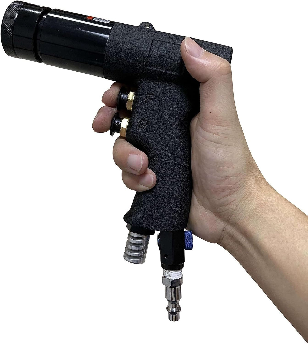 Pneumatic Rivet Nut Gun Tool, 1/4, 5/16 inch Heavy Duty Adjustable Speed Air Rivet Gun with Mandrels Riveting Gun Kit Riveter Set Pull Rivnut Gun (803 Model)