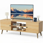 DUMOS TV Stand for 55 60 Inch TV, Entertainment Center with Storage