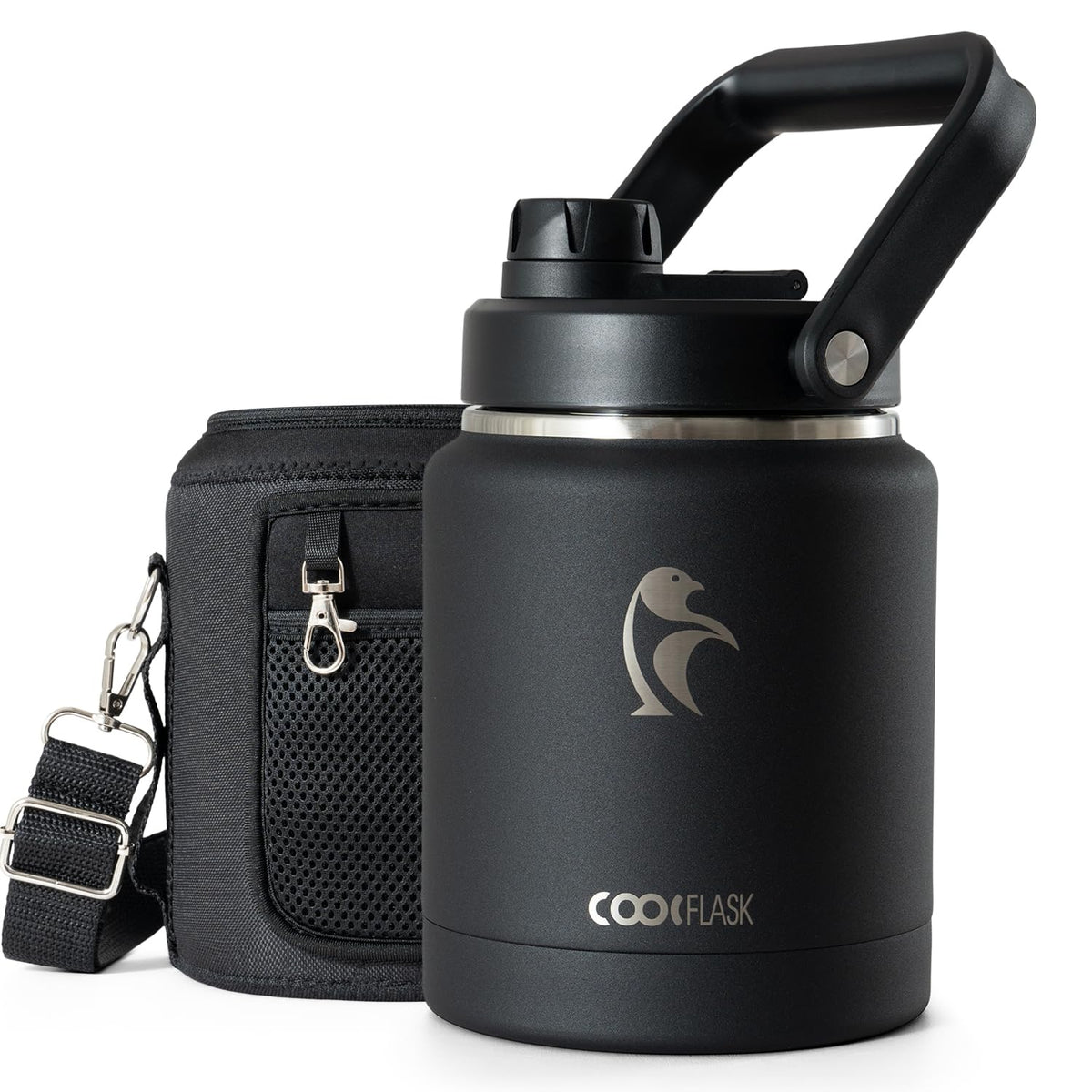 Coolflask Titan 2 Gallon Water Bottle Insulated with Large Spout Lid