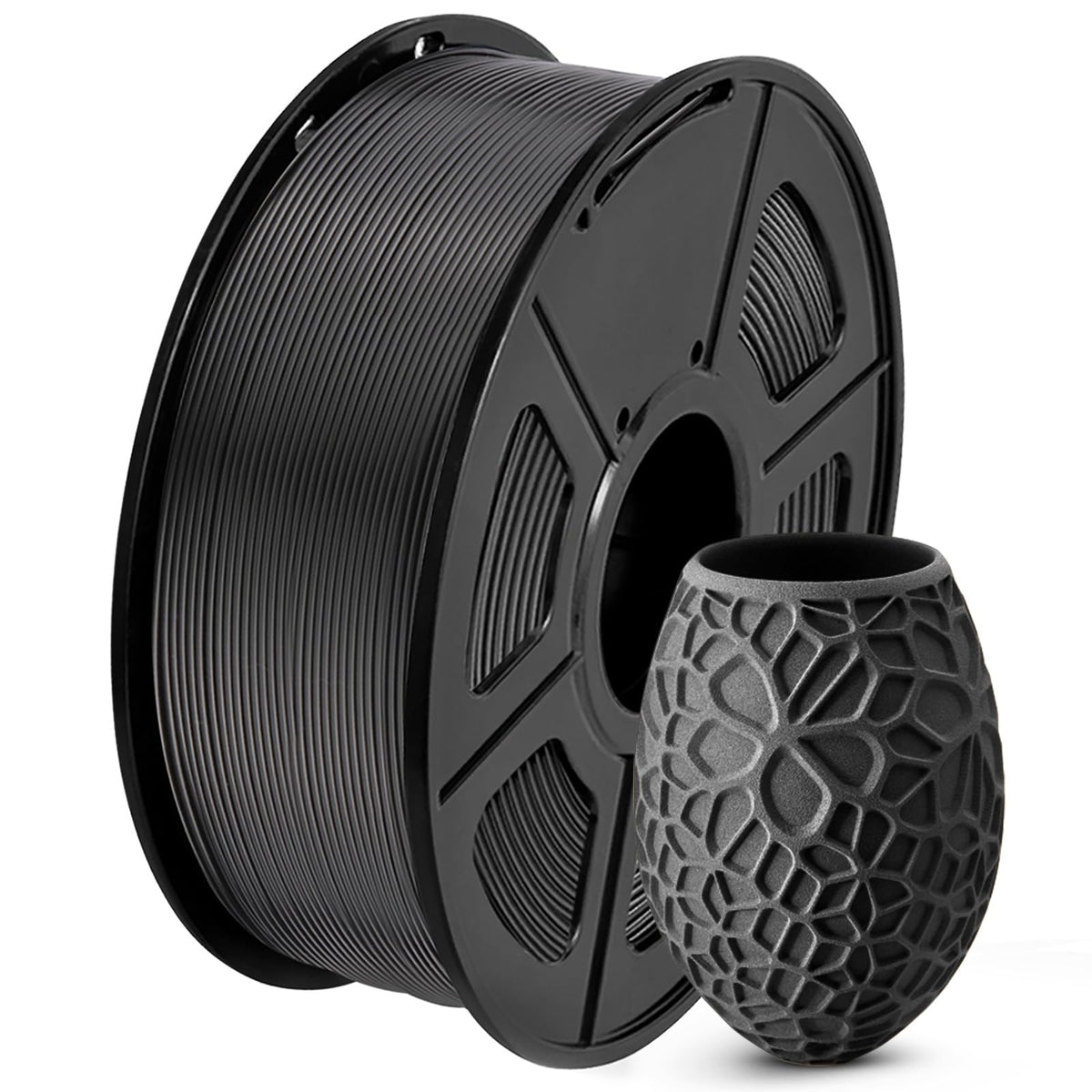 SUNLU PLA 3D Printer Filament, Black & White, 10-Pack, 10KG Total