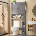 Ahomly Over The Toilet Storage Cabinet, 29.9" W x 70.3" H, White