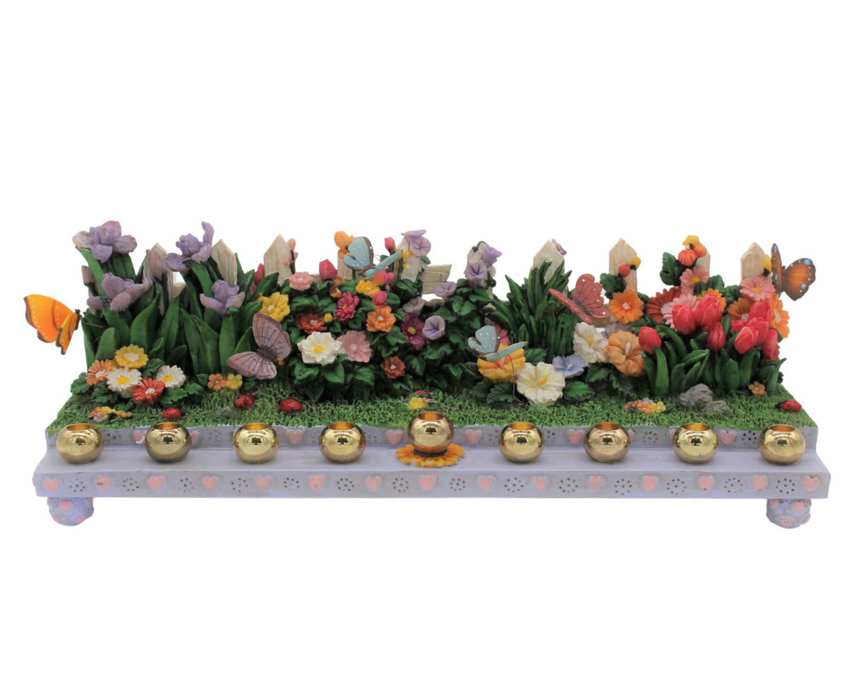 Majestic Giftware Silver-Plated Chanukah Oil Menorah (MN-HA17019B) | Fits Standard Chanukah Oil Cups and Large Candles | Durable & Long-Lasting Quality | Hanukkah Menorah - 3” High