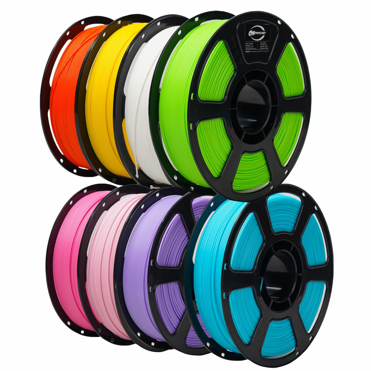 PLA Plus 3D Printer Filament 1.75mm,8 Color 8KG FDM Spool