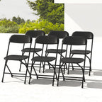 10 Pack White Folding Chairs for School Events Wedding Party Picnic
