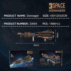 Space Shuttle Building Block Set, Explore the Infinite Universe High-Tech Futuristic Spaceship Model, Collection for Home or Office Decor, Gift for Adults(1888PCS)